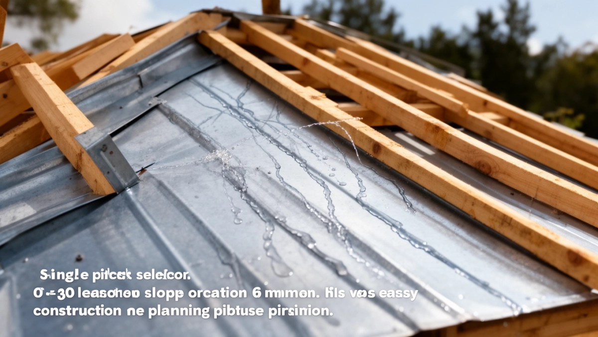 jaki spadek dachu jednospadowego na 6 metrach