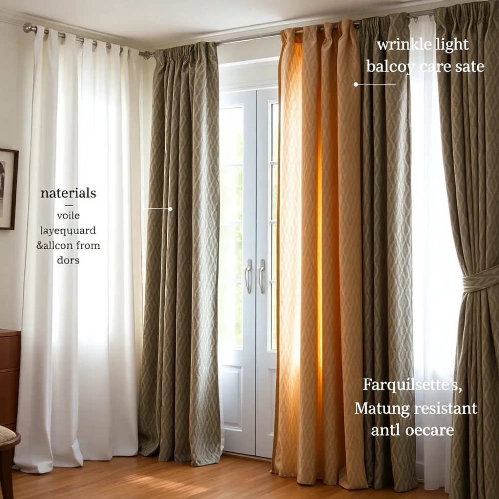 Jakie firany na okno i drzwi balkonowe