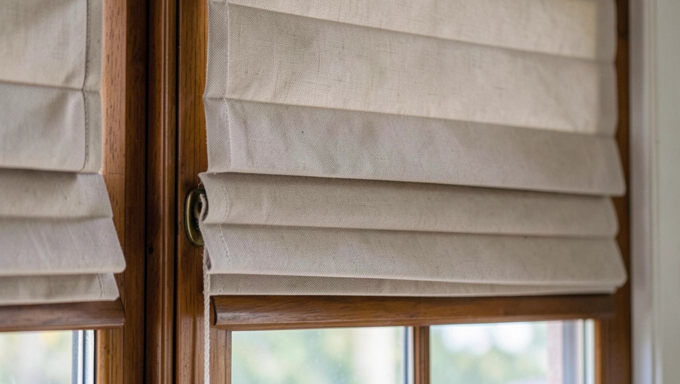 jakie rolety do brązowych okien