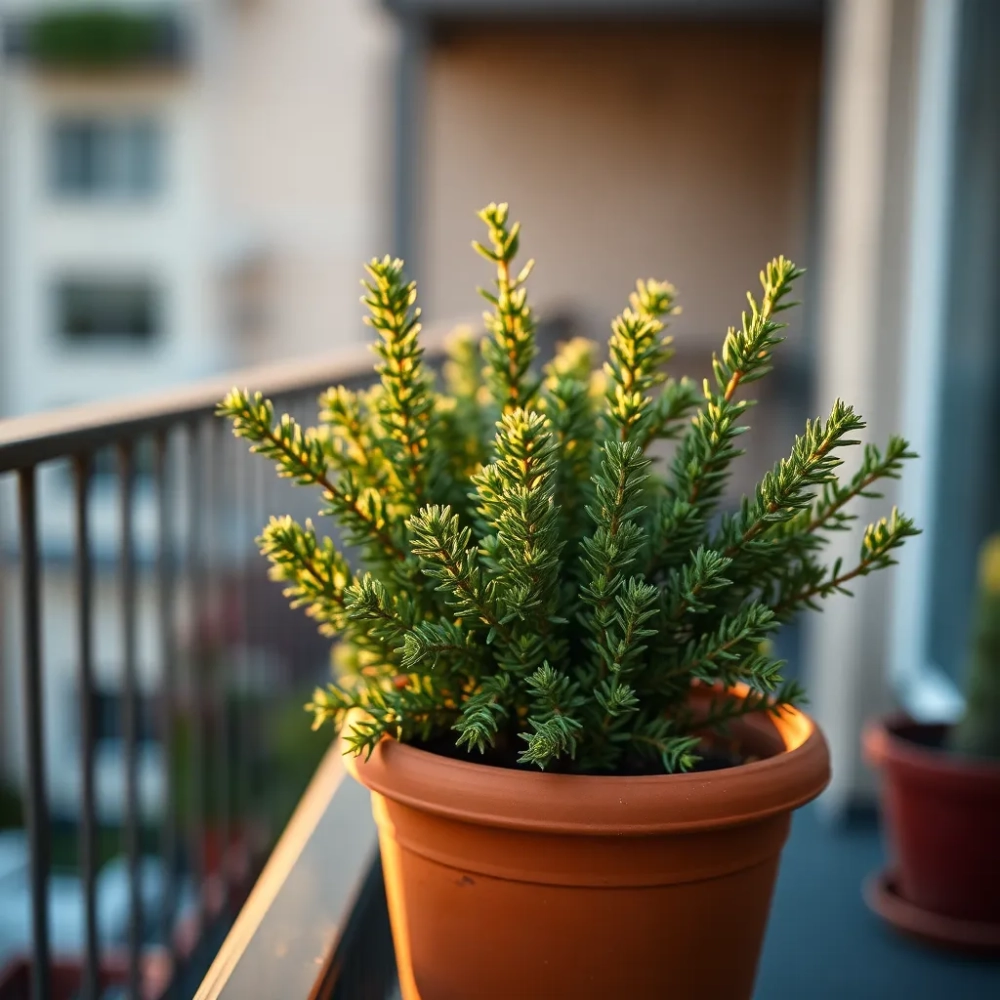 Jałowiec na balkon w donicy