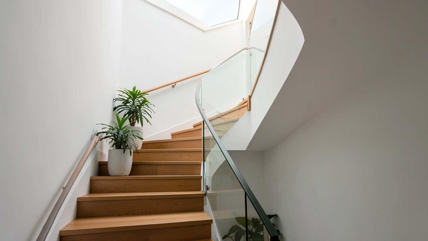 Klatka schodowa w domu jednorodzinnym inspiracje