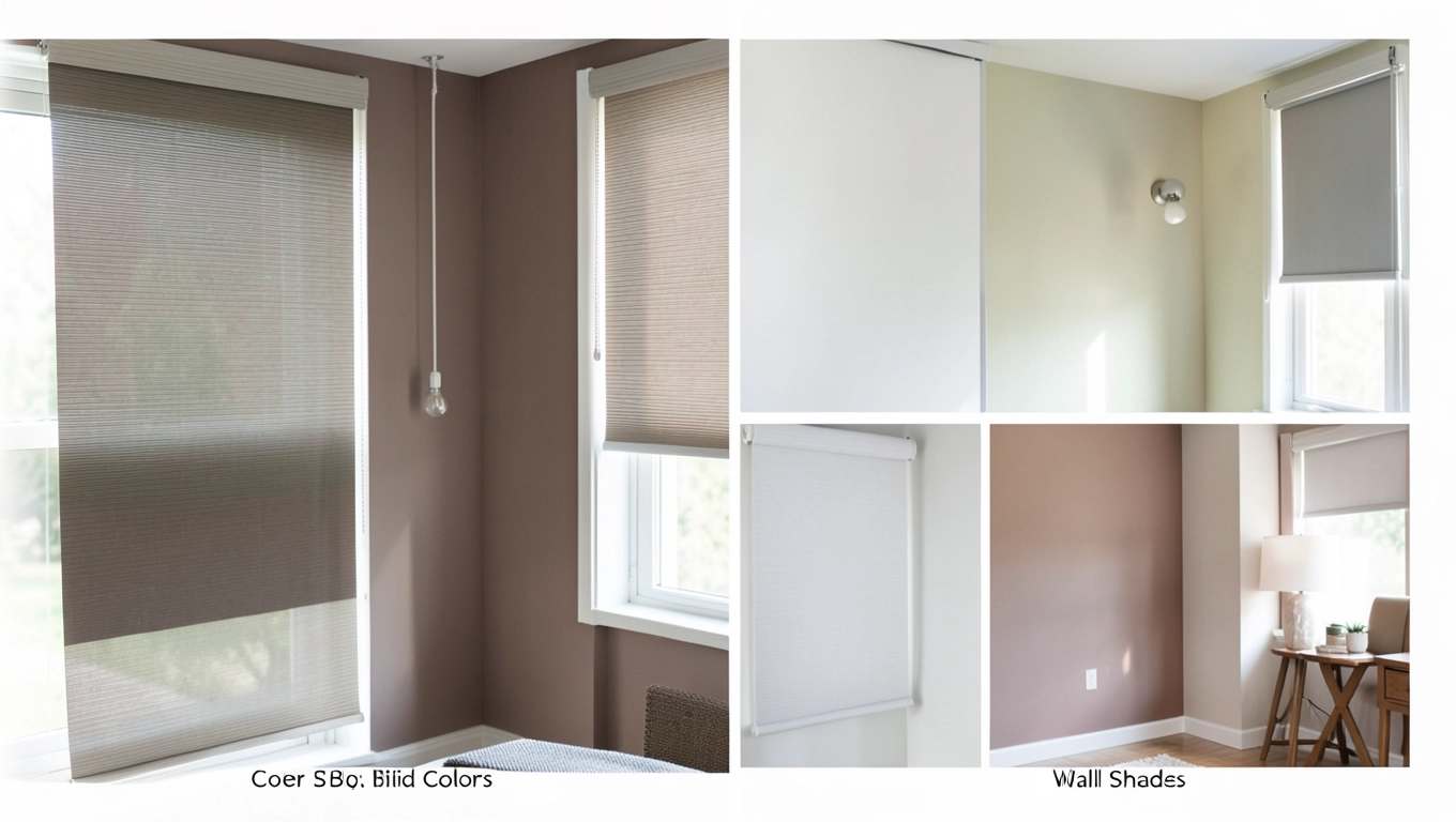 Kolor rolet a kolor ścian