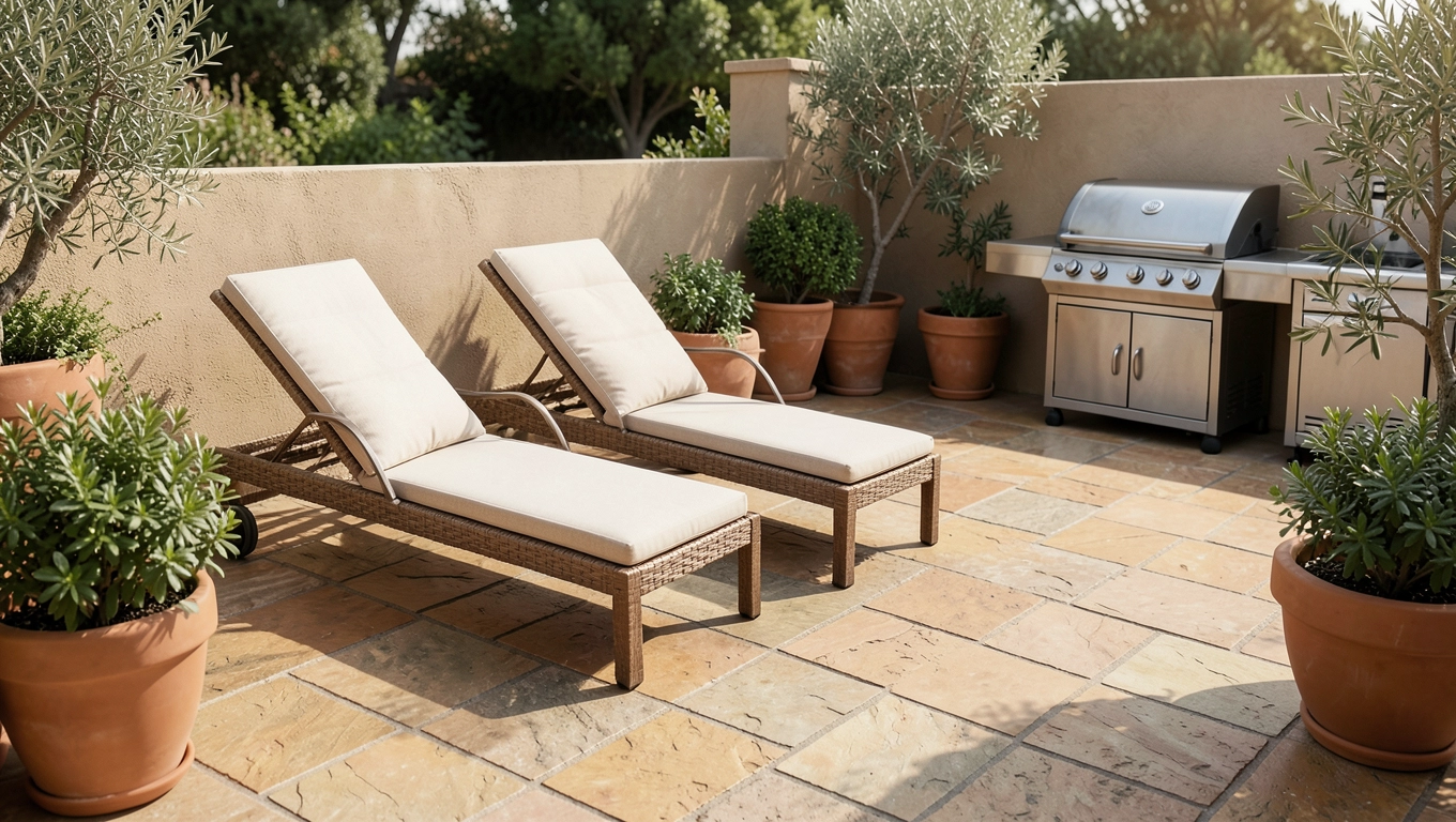 Komfort odpoczynku dzięki antypoślizgowym płytkom tarasowym