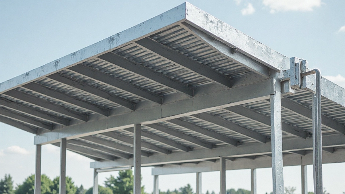 konstrukcja dachu jednospadowego stalowego