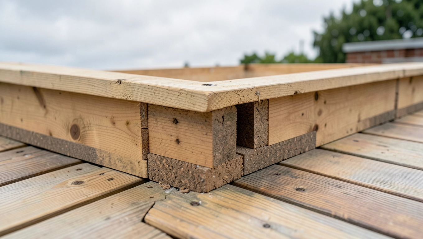 Konstrukcja pod taras z deski kompozytowej