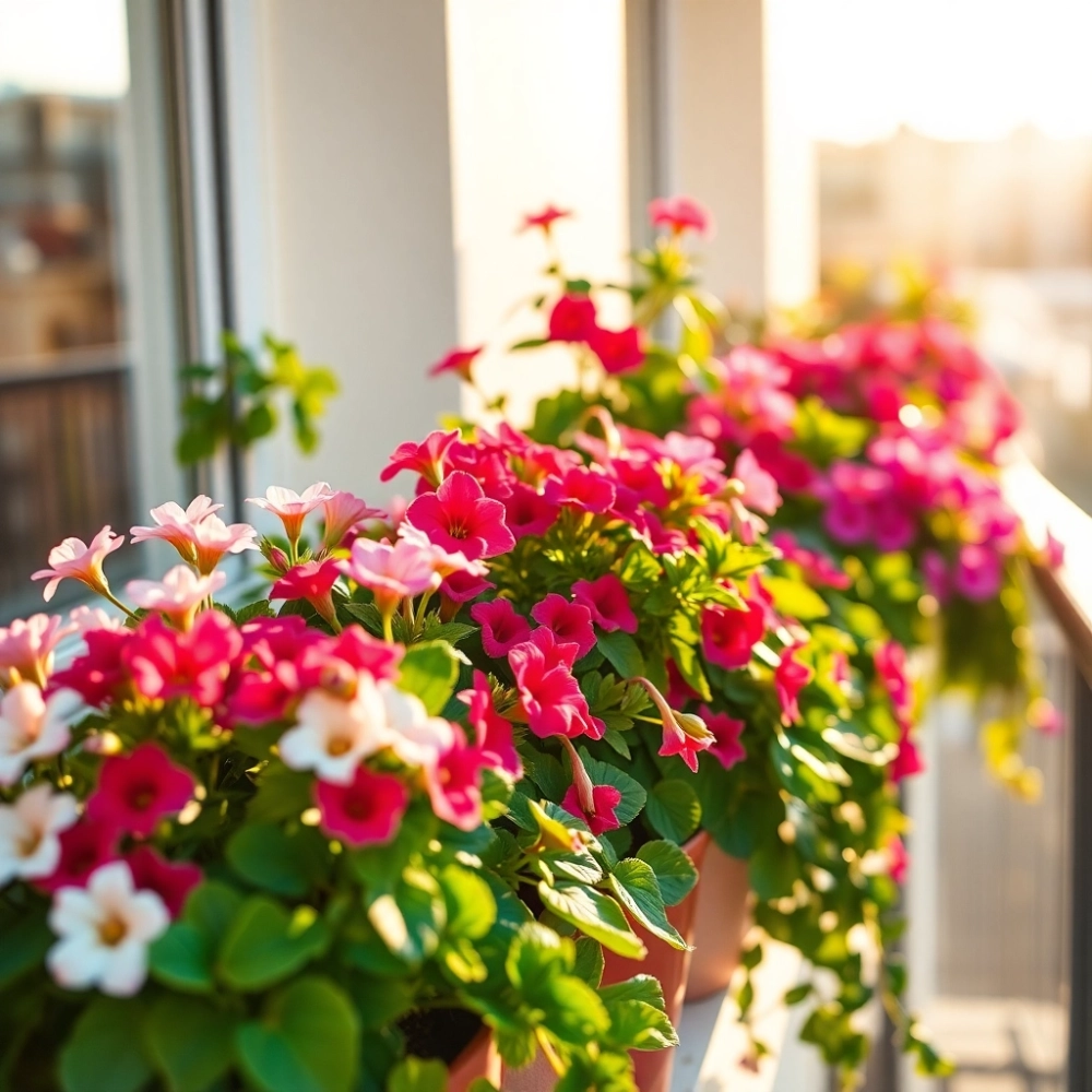 Kwiaty na balkon które nie śmiecą