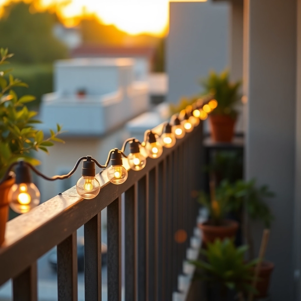 Lampki na balkon solarne