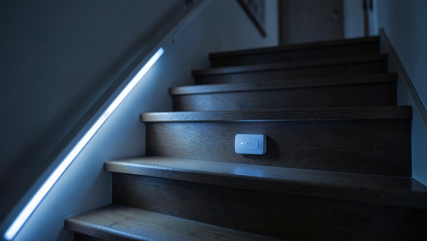 Ledy na schody z czujnikiem ruchu