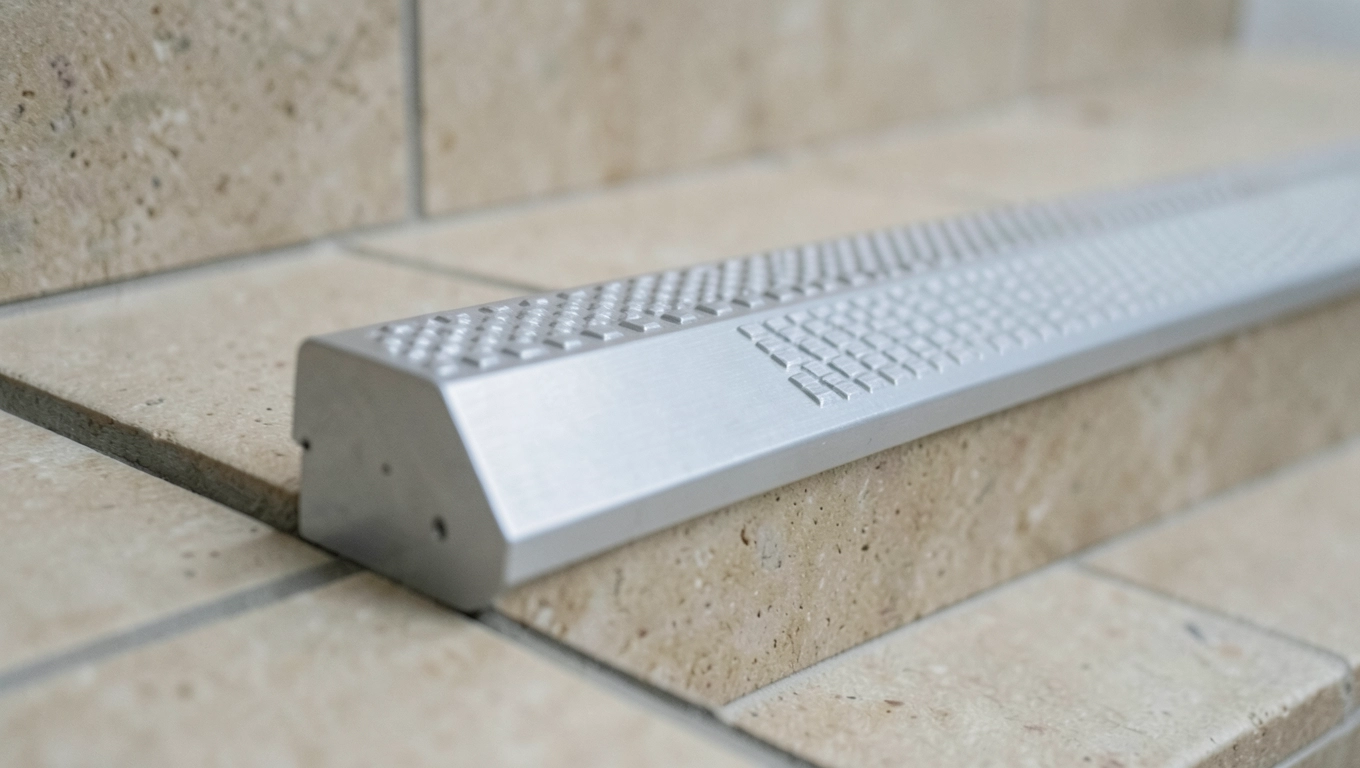 Listwa schodowa do płytek antypoślizgową