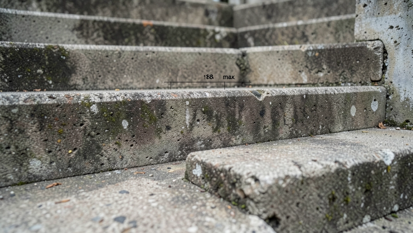 Maksymalna wysokość stopnia schodów zewnętrznych