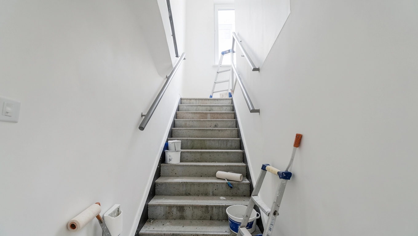 Malowanie klatek schodowych w blokach