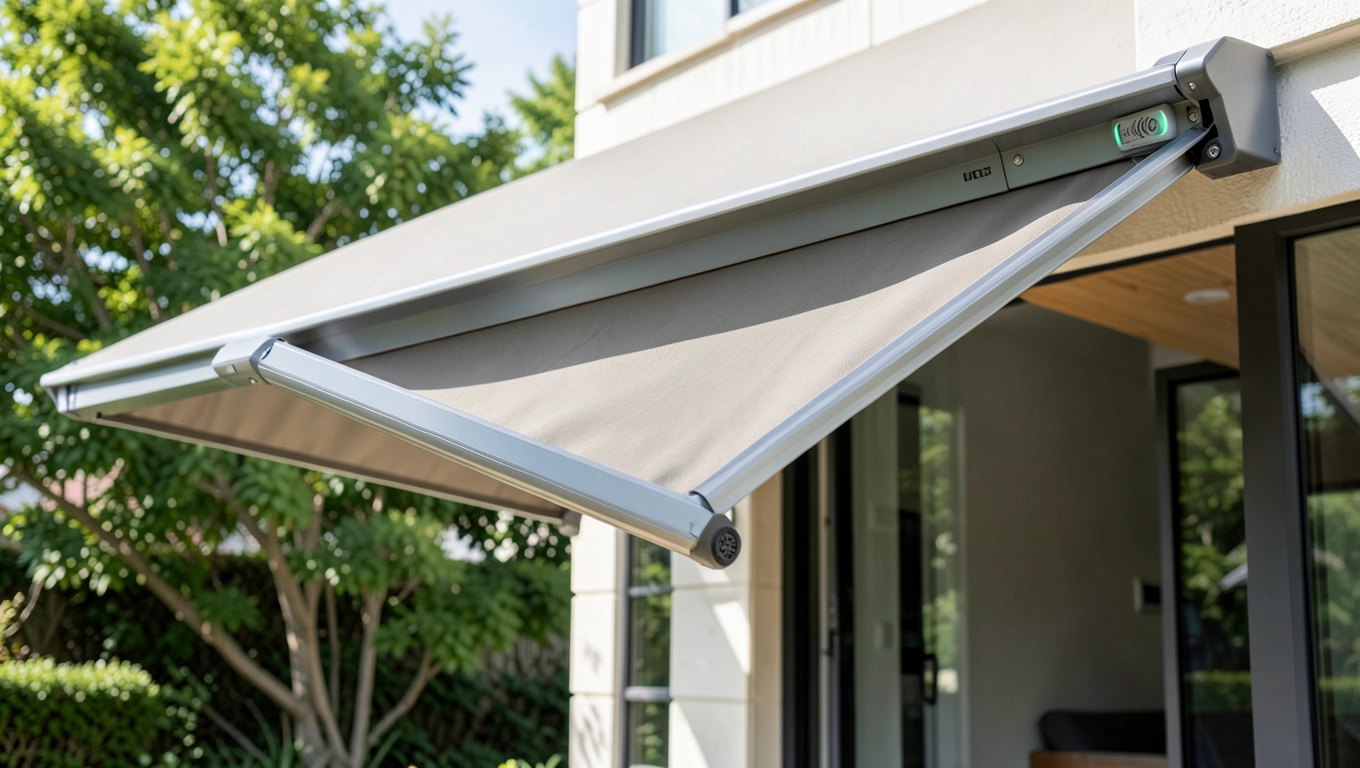 Markiza tarasowa elektryczna z czujnikiem wiatru