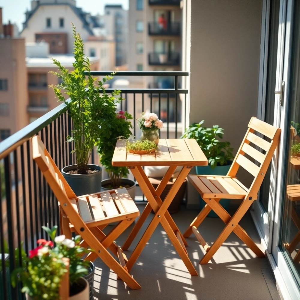 Meble na mały balkon w bloku