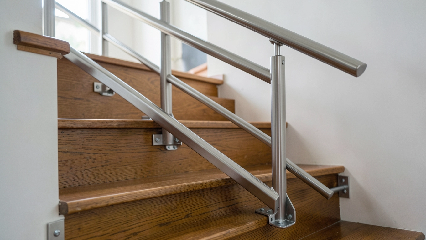 Montaż balustrady na schodach wewnętrznych