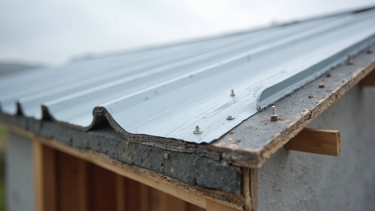 Montaż blachy trapezowej na dachu jednospadowym