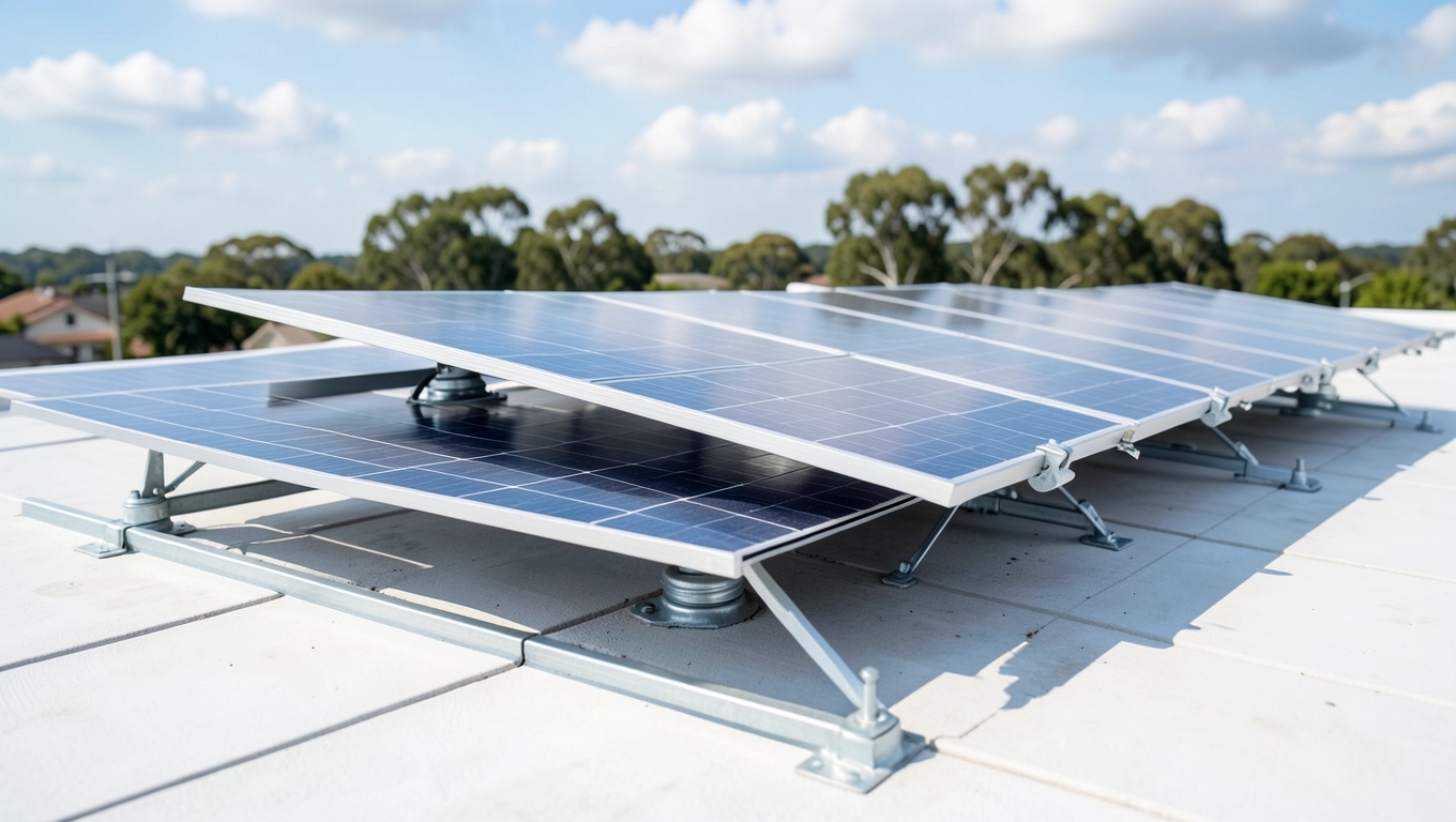 Montaż fotowoltaiki na dachu płaskim