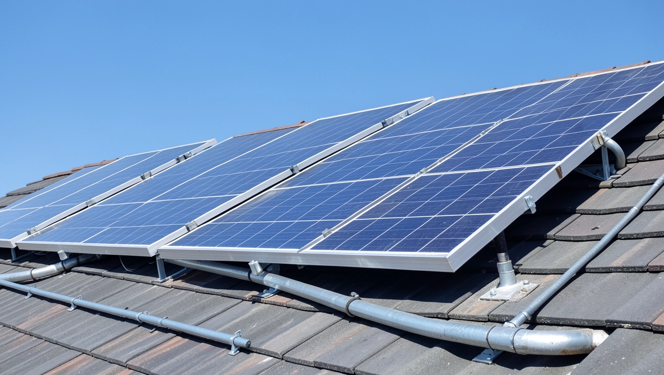 Montaż kolektorów słonecznych na dachu