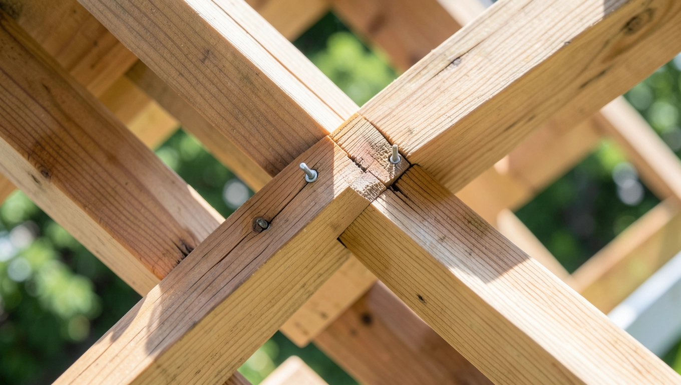 montaż krokwi na dachu jednospadowym