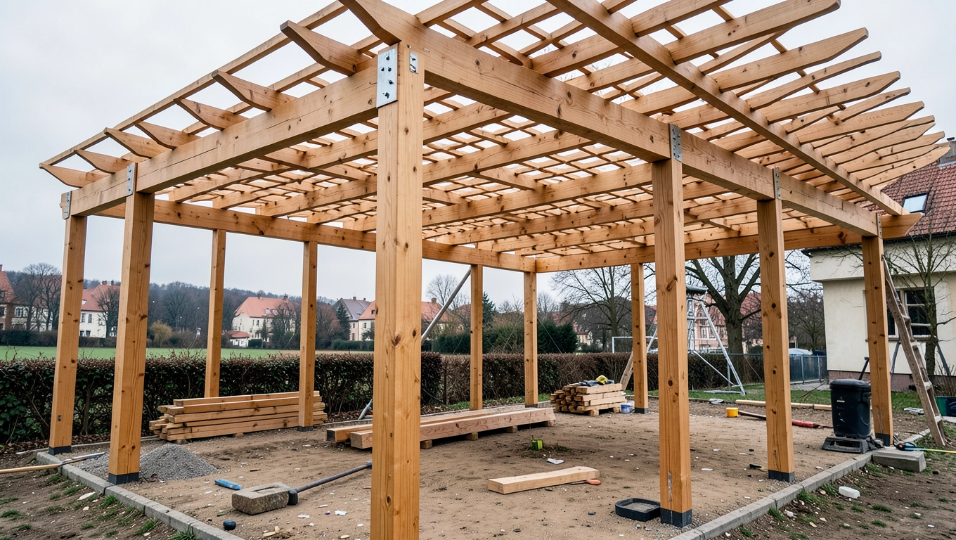 Montaż pergoli drewnianej cena Wrocław