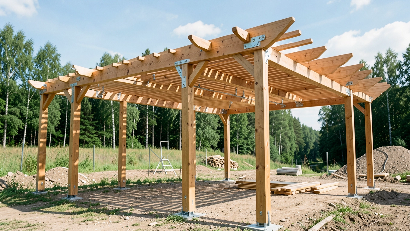 Montaż pergoli drewnianej cena Zielona Góra