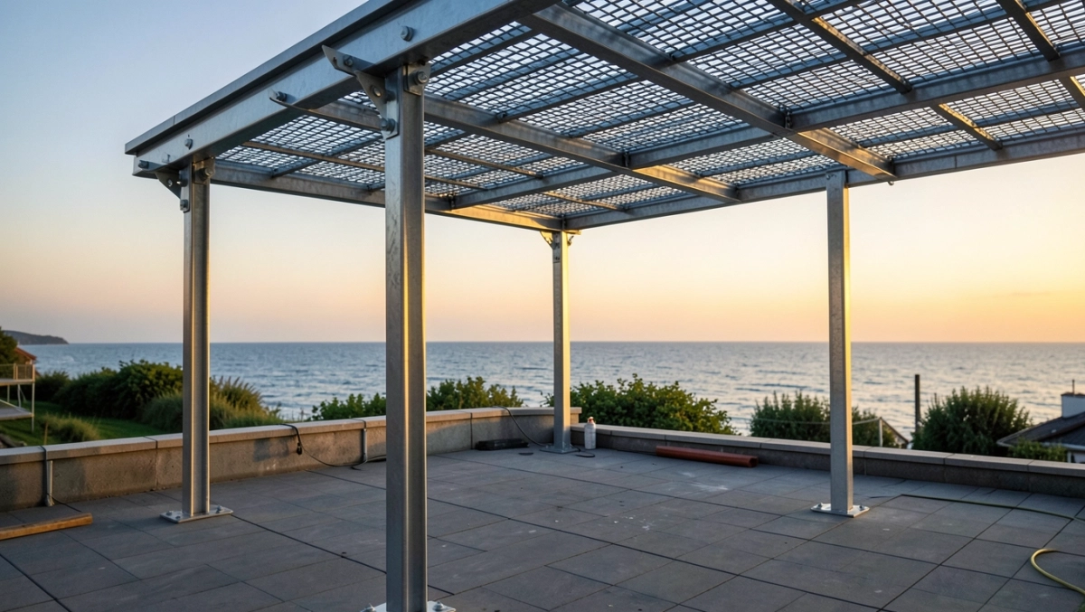 montaż pergoli metalowej gdańsk