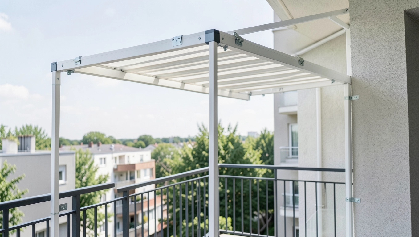 Montaż pergoli na małym balkonie w bloku