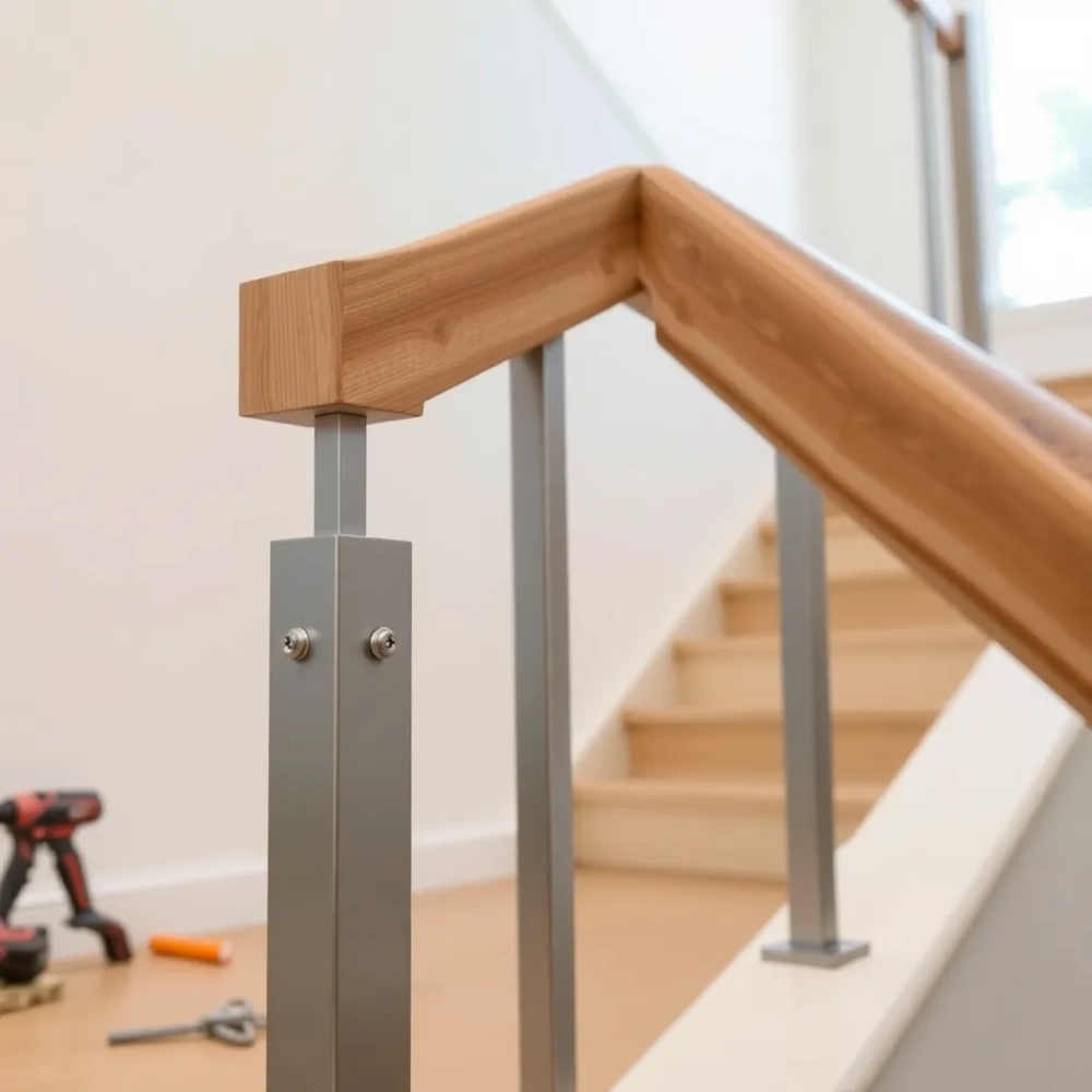 Montaż poręczy schodowej