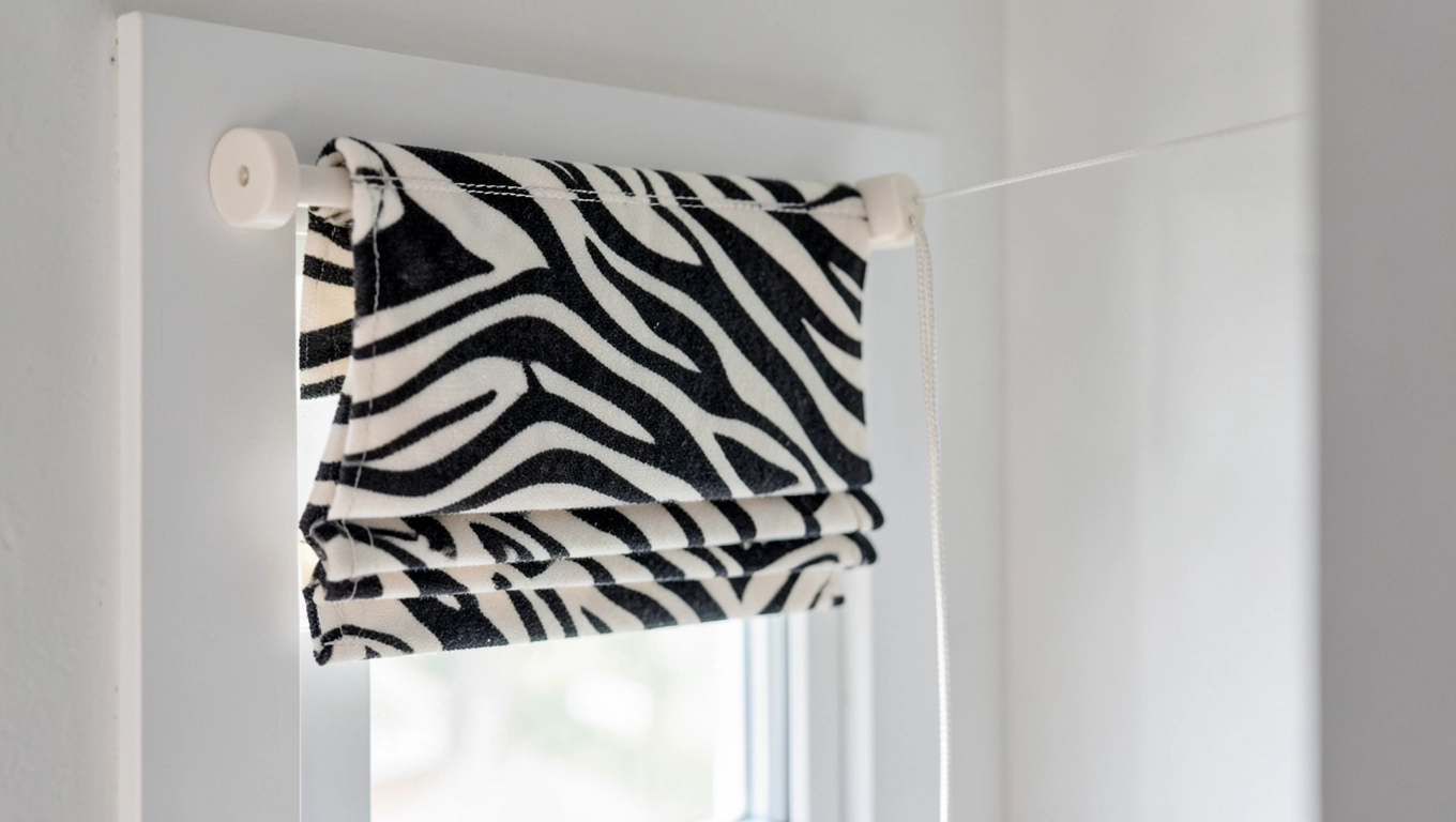 montaż rolety dzieńnoc z żyłką gardinia mini zebra