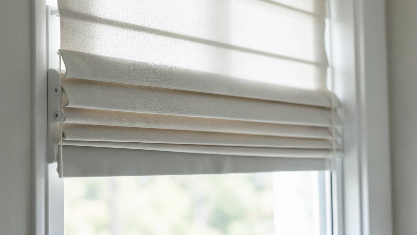 Montaż rolety rzymskiej na ramie okna dekoria