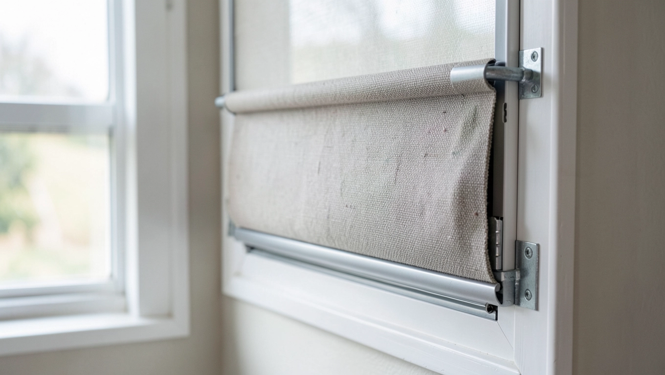 Montaż rolety rzymskiej na ramie okna