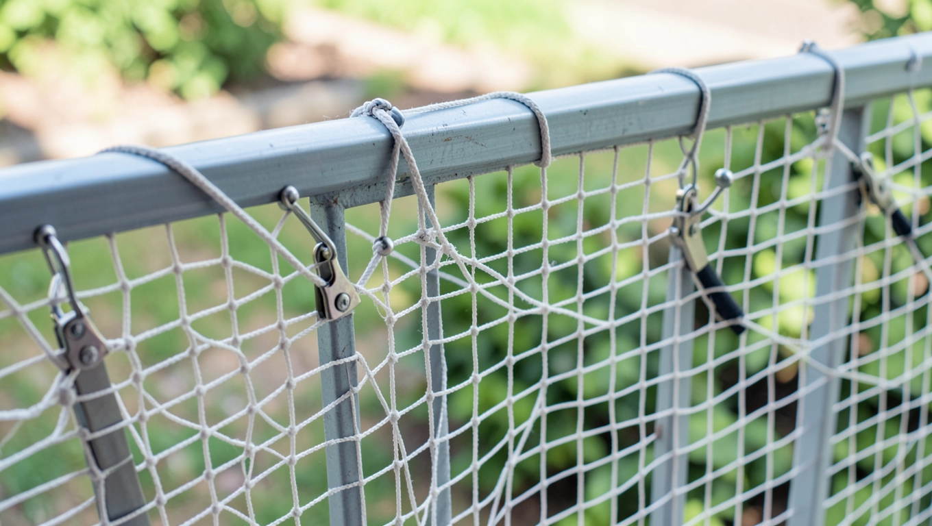 Montaż siatki na balkon bezinwazyjny