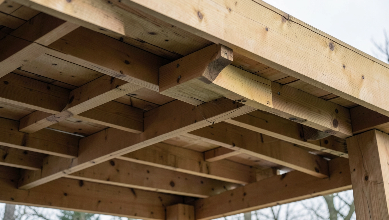 Montaż zadaszenia tarasu z drewna