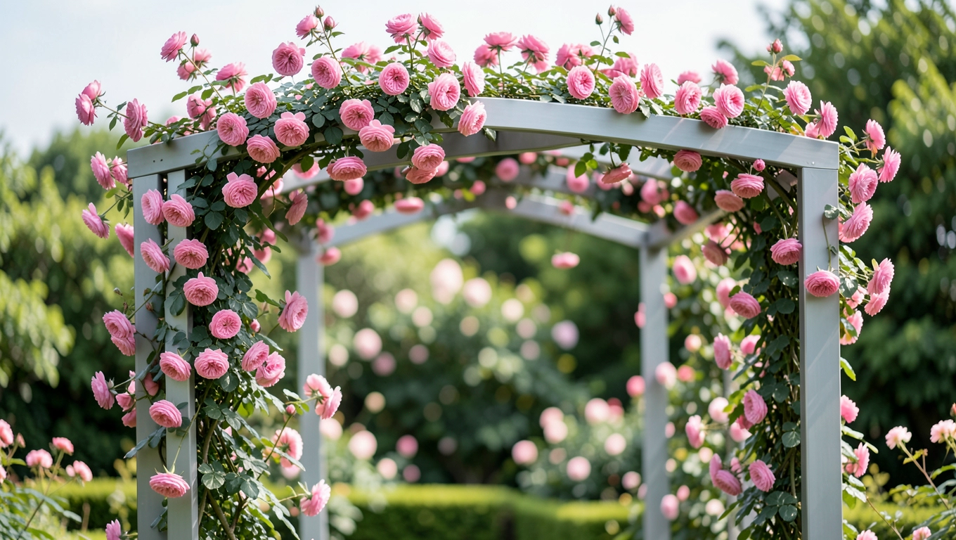 Nowoczesna Pergola na róże