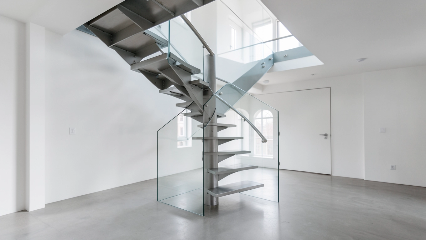 Nowoczesne schody na antresolę
