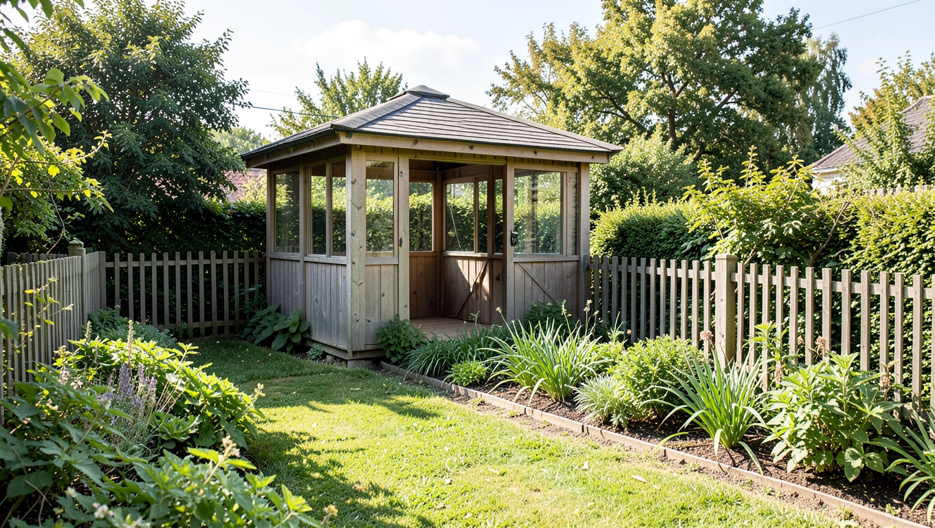 Odległość altany od granicy w ROD