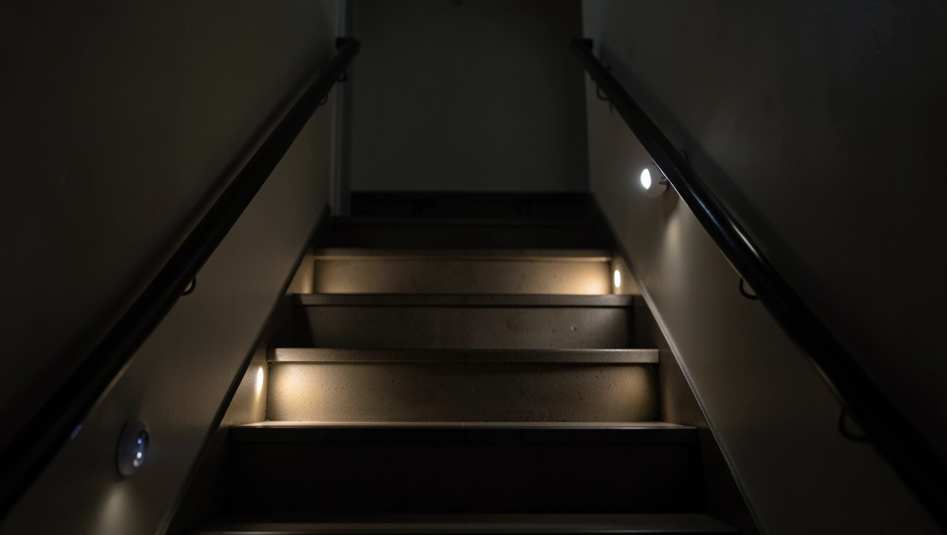 Oświetlenie klatki schodowej z czujnikiem ruchu