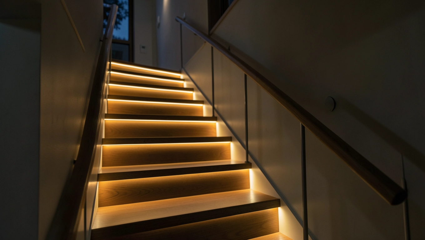 Oświetlenie schodów w domu