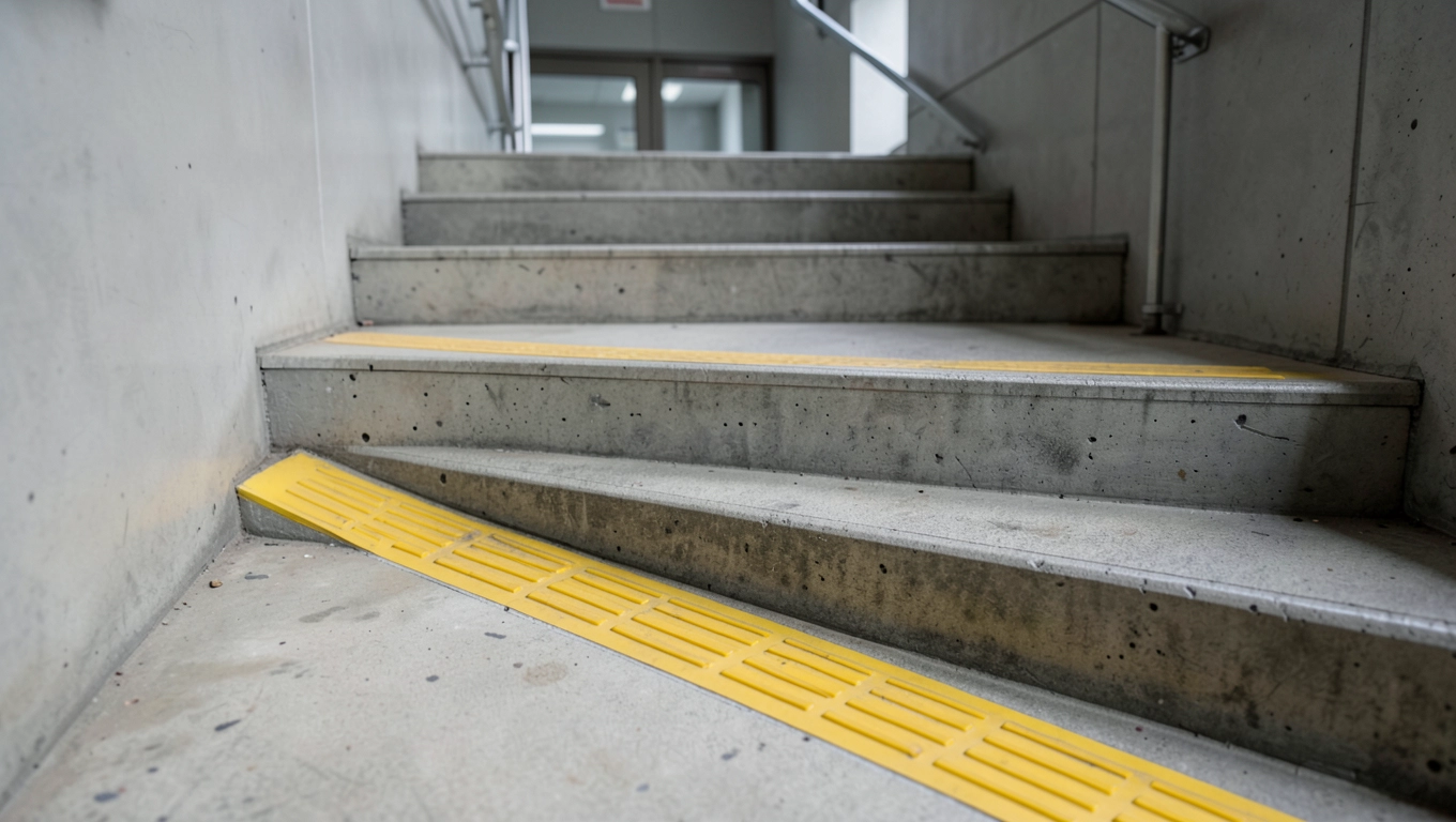 Oznaczenie schodów w budynkach użyteczności publicznej