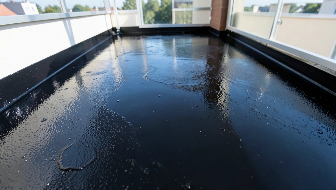 Papa w płynie na balkon