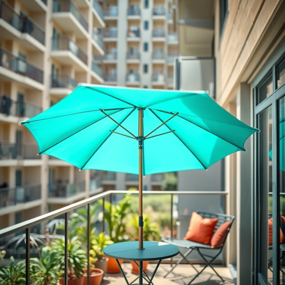 Parasol Na Balkon W Bloku