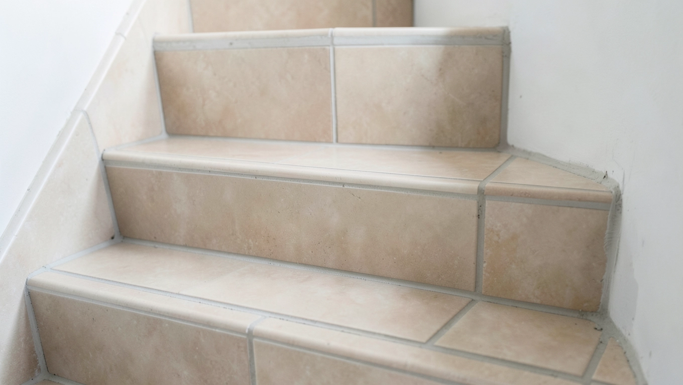 Płytki na schodach jak układać