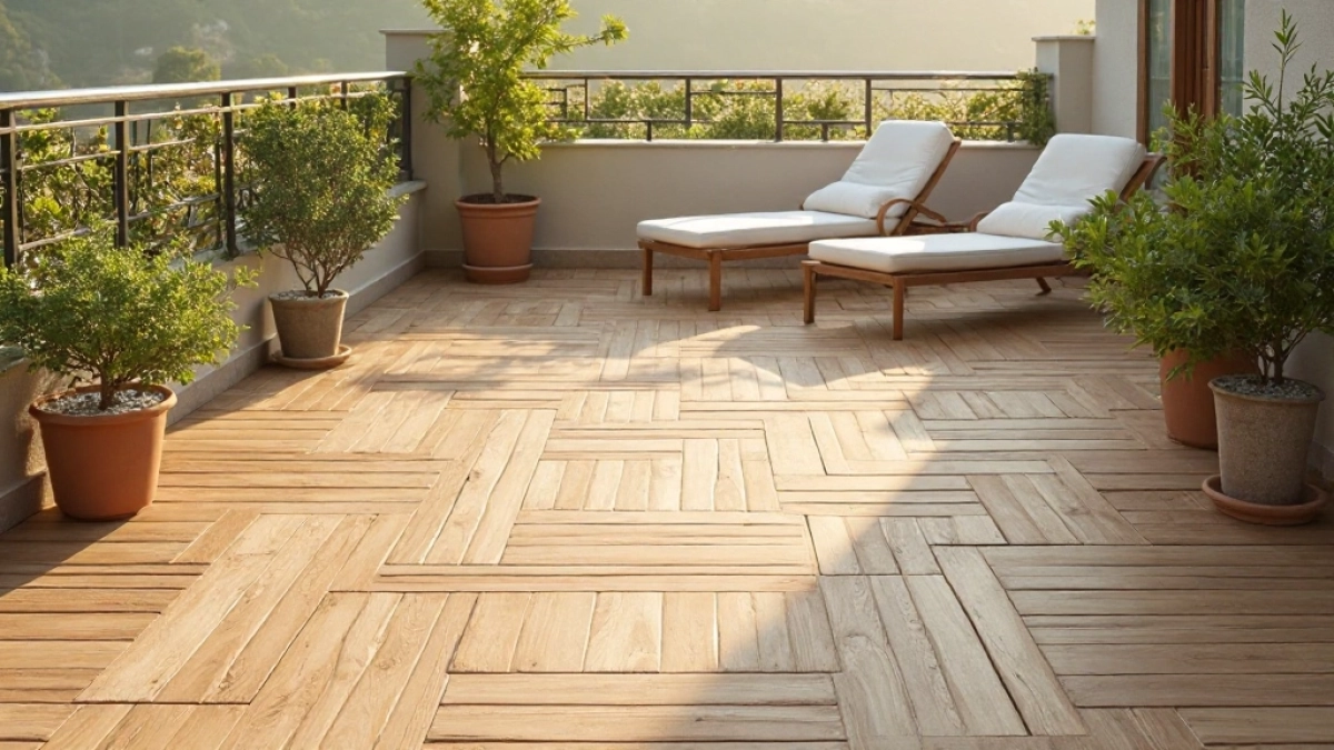 płytki na taras drewnopodobne