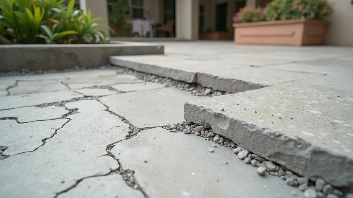 Płytki na tarasie betonowym