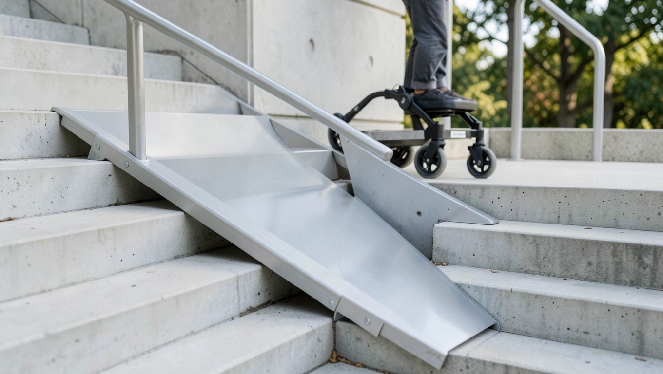 Podjazd na schody dla wózków dziecięcych