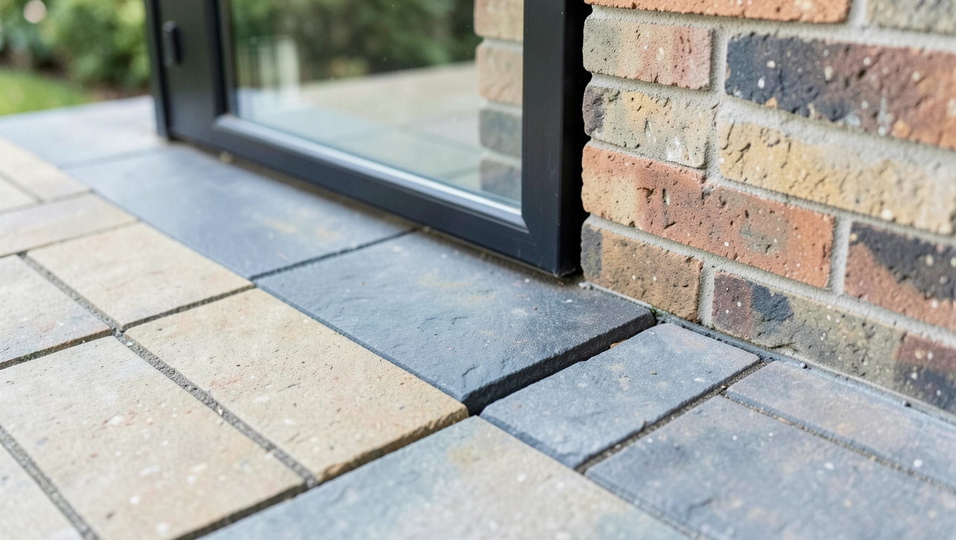 Połączenie kostki z oknem tarasowym