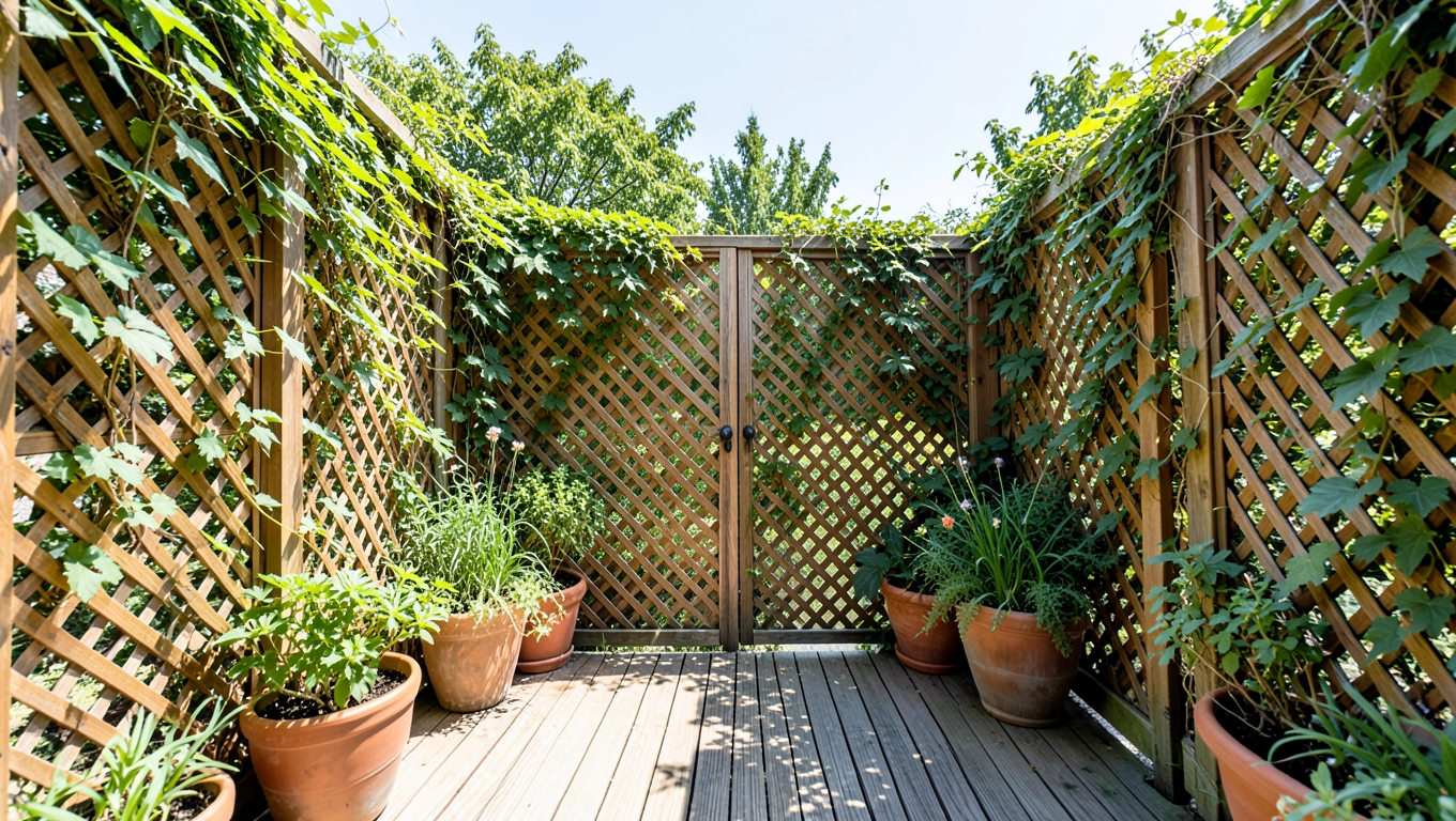 Pomysł na ogrodzenie tarasu