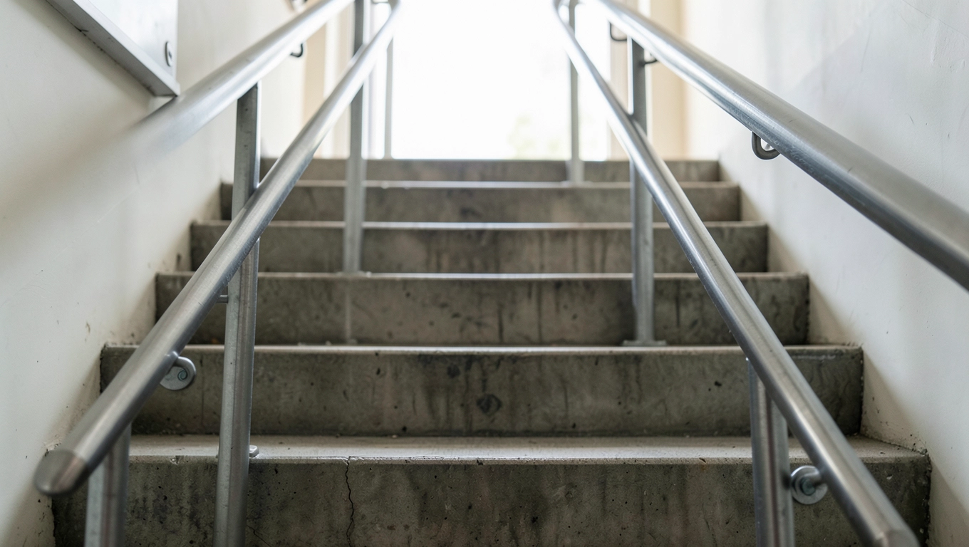 Poręcze przy schodach przepisy BHP