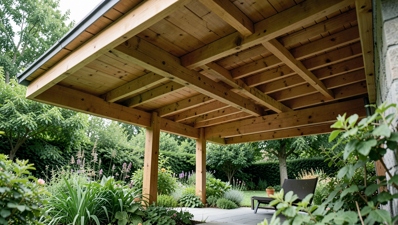 Producent drewnianych zadaszeń tarasu 3x5