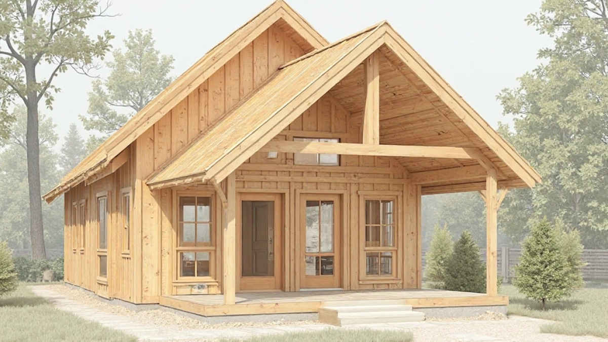 projekt wiezby dachowej dwuspadowej