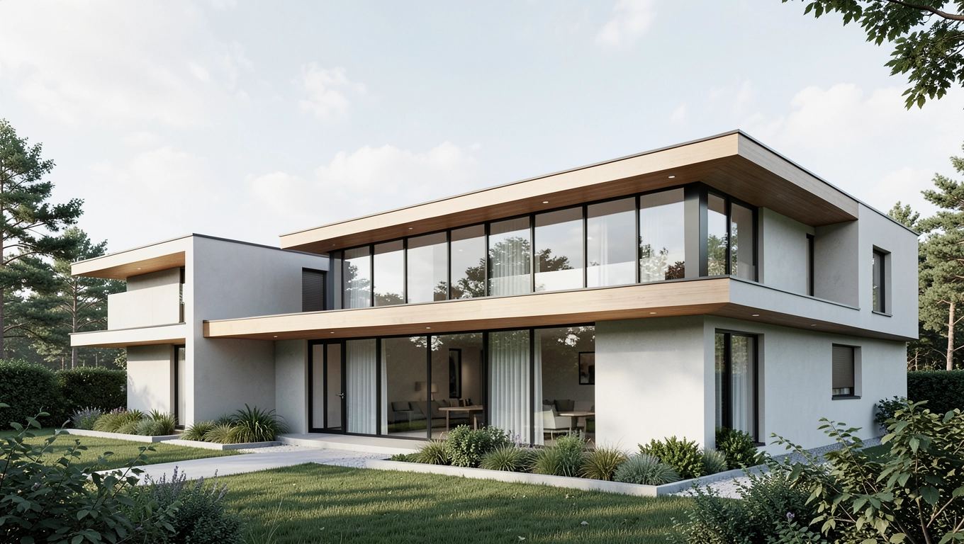 projekty domów nowoczesnych z płaskim dachem